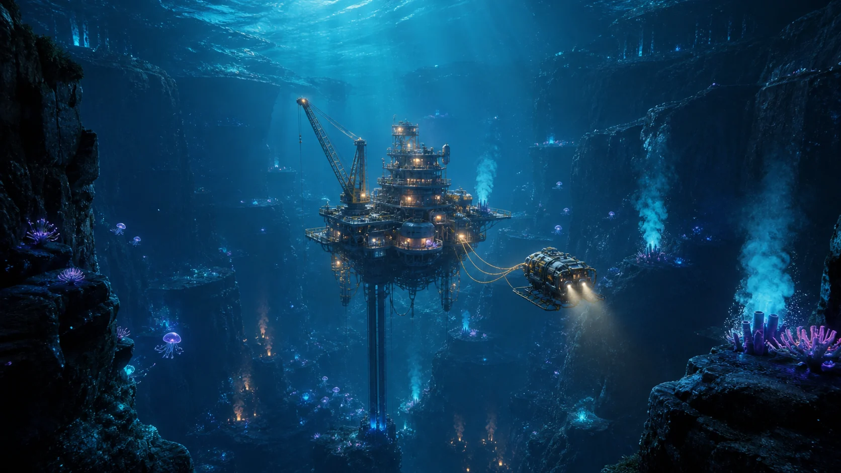 Fathom: Deep Sea Tycoon deep-sea exploration artwork